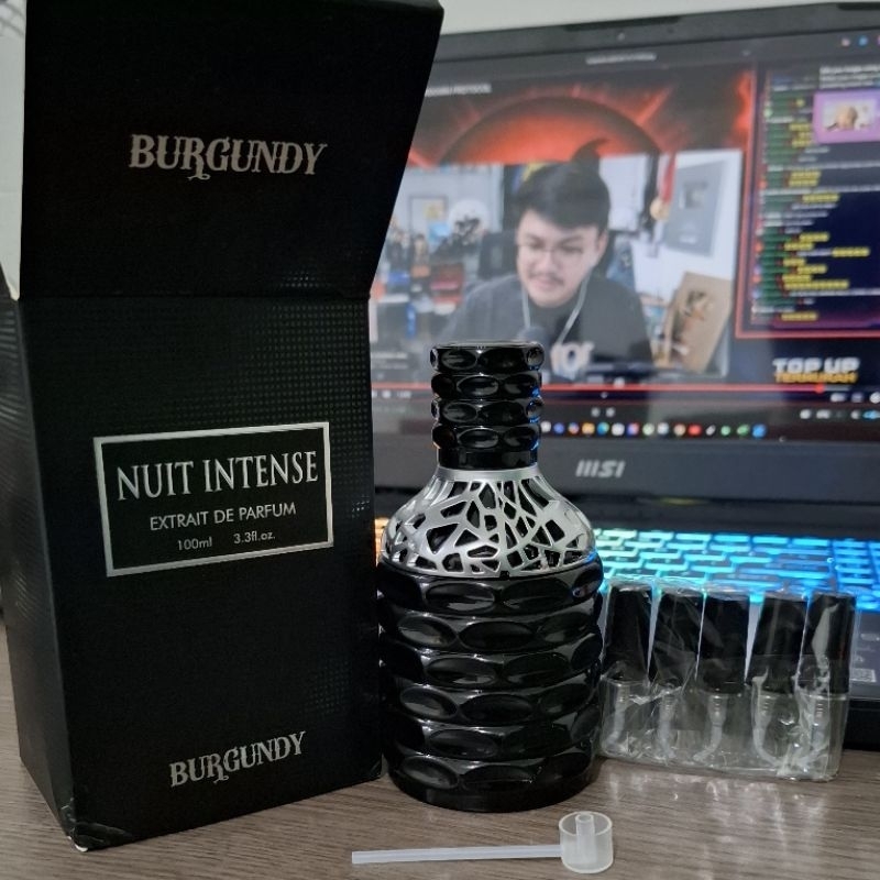 Decant / Share in jar burgundy nuit intense spray 2ml