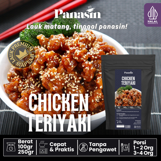 

PANASIN Chicken Teriyaki - Porsi Keluarga 250g & Porsi 100g