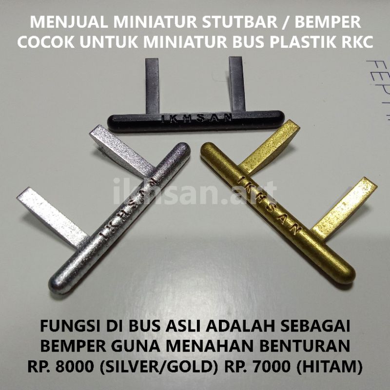 menjual miniatur stutbar bus cocok untuk miniatur bus plastik basuri telolet rkc ( bemper untuk mena