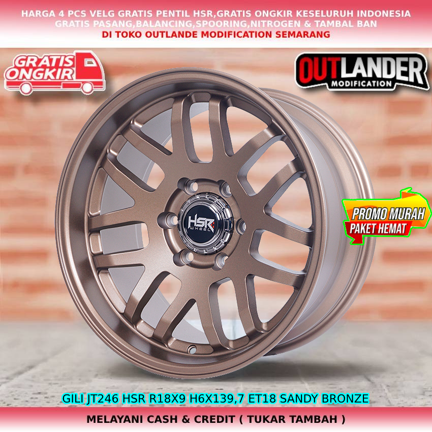 velg mobil r18/velg racing lebar 9, velg mobil Terrano Strada L200 Pajero dll velg hsr gili r18