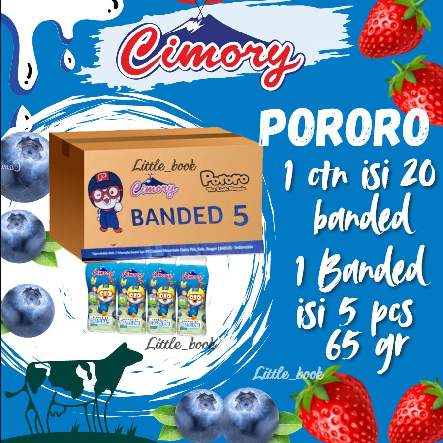 

Cimory Yogurt Drink PORORO Mini 65 gr 1 KARTON ISI 20 banded.