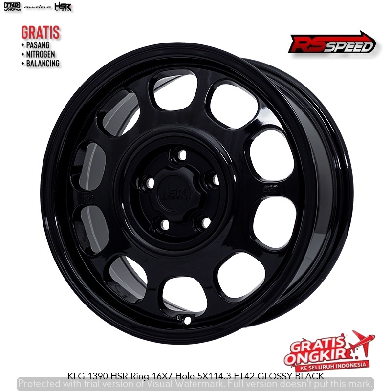 Velg Model Kaleng R16 Accord Xpander Odyysey Grandia Xtrail [elg Racing HSR KLG Pcd 5x114 lebar 7