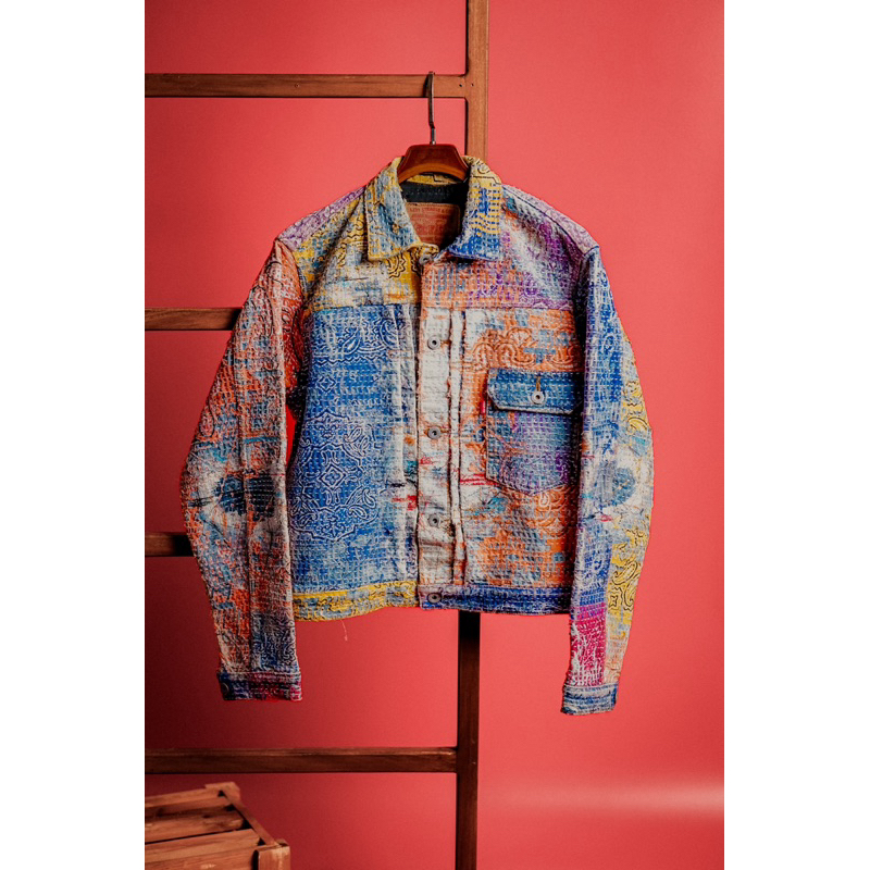 Jacket Levis 70502xx Type 1 Selvedge Made in japan Sashiko Custom
