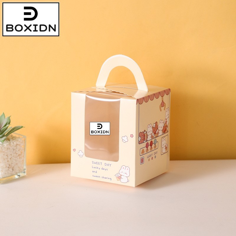 Box cupcake isi 1 box kue cupcake box cupcake