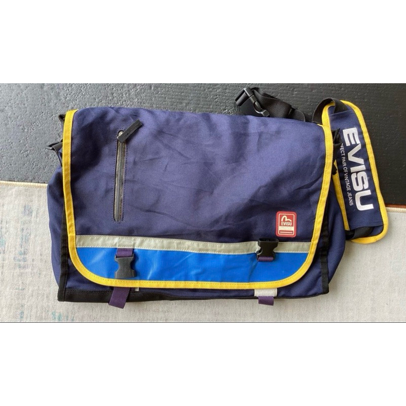 TAS SELEMPANG EVISU HANDLE BAG EVISU PRELOVED TAS SELEMPANG PRIA