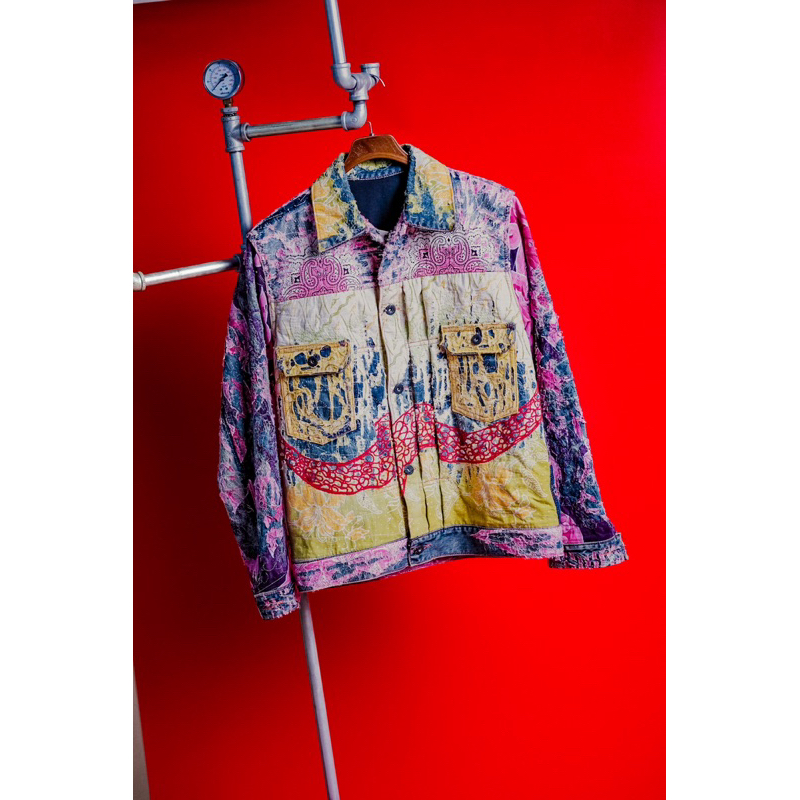 Jacket Levis Type 2 Japan Sashiko with Embroidery Custom