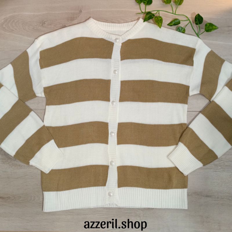 Sweater Kancing Wanita - Atasan Sweater Rajut