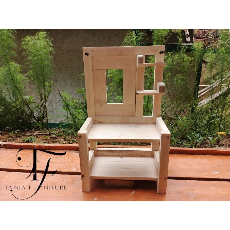 Rak kosmetik aesthetic/Rak kosmetik kayu