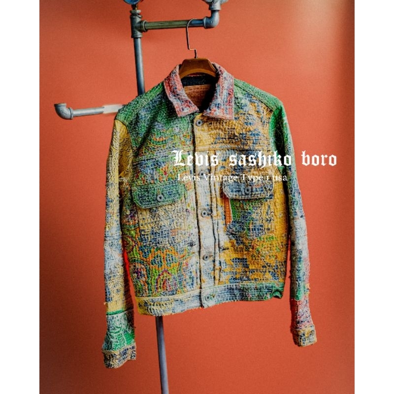 Levis Vintage 507 Selvedge Custom Sashiko Sorosjacket