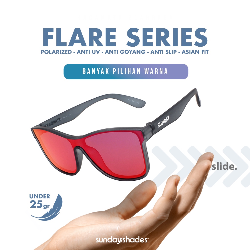 Kacamata Lari Olahraga Sunday Shades Co (Seri Flare)
