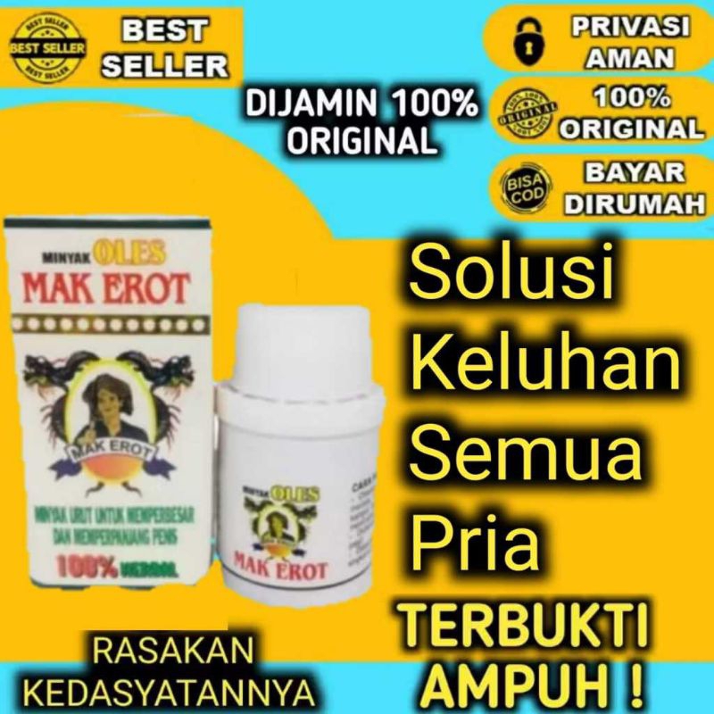 minyak oles mak erot yang asli pembesar minyak mak erot 100% asli original BPOM
