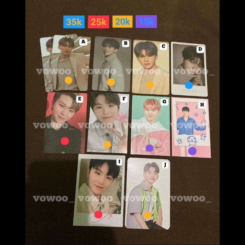 [READY STOCK] PC OFFICIAL SEVENTEEN WOOZI INCOMPLETE, POWER OF LOVE, CARATLAND, POLA DOME TOUR, THE 