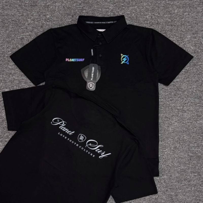 Kaos Kerah // KAOS PLANET SURF / KAOS PLANET SURF PRIA / SURFING PLANET SURF / T-SHIRT PLANET SURF L