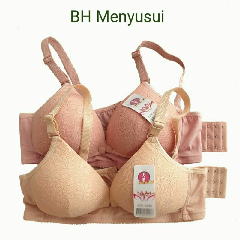 TOYAZI BH Menyusui Bra Menyusui Size 44, 42, 40, 38, 36 Bra Dengan Busa Tanpa Kawat BH Menyusui Top