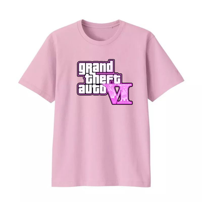 Kaos Atasan Baju wanita Rockstar Games GTA VI Grand Theft Auto 6