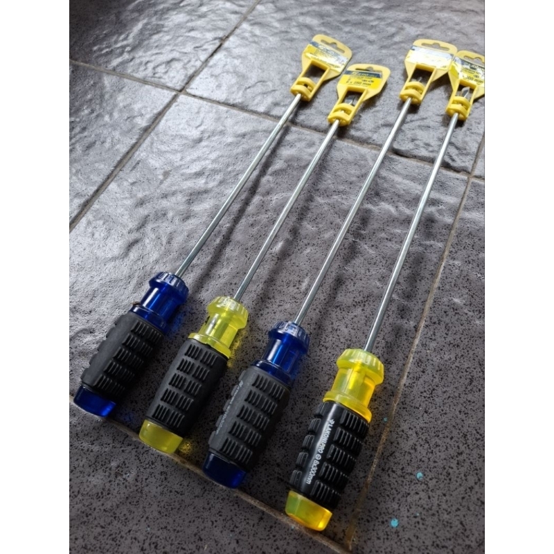 LAKONI PRO JETJO TOOLS OBENG GAGANG KARET OBENG PLUS (+) MIN (-) PANJANG 40CM CUSHION GRIP ORIGINAL