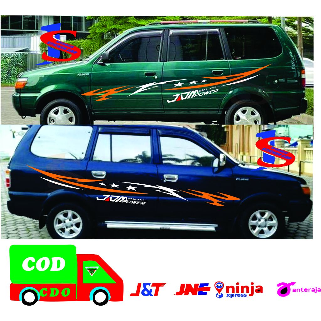 stiker list body mobil kijang stiker list body samping mobil kijang