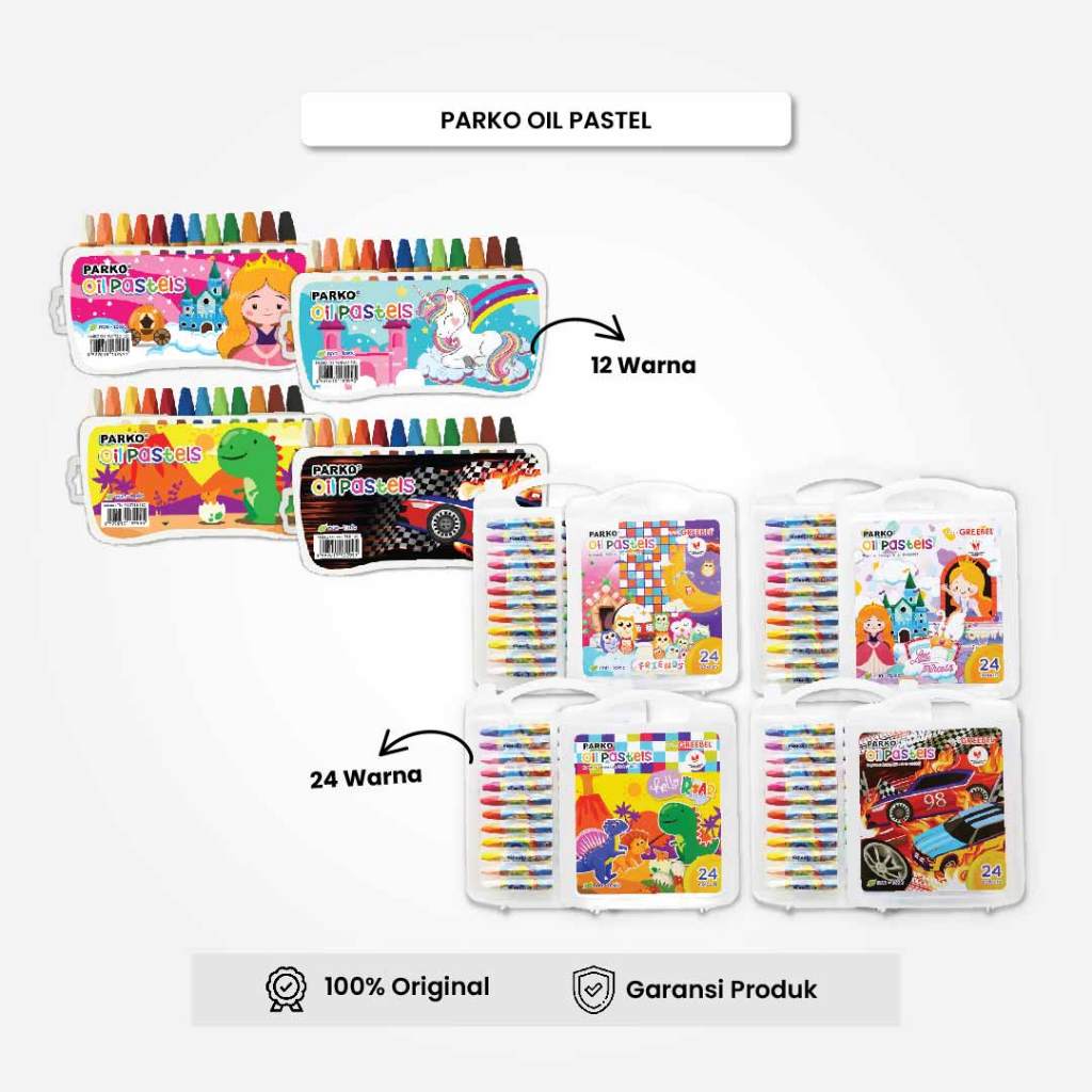 

PARKO Crayon Krayon / Crayon Oil Pastel Parko 12 24 Warna / Crayon Greebel