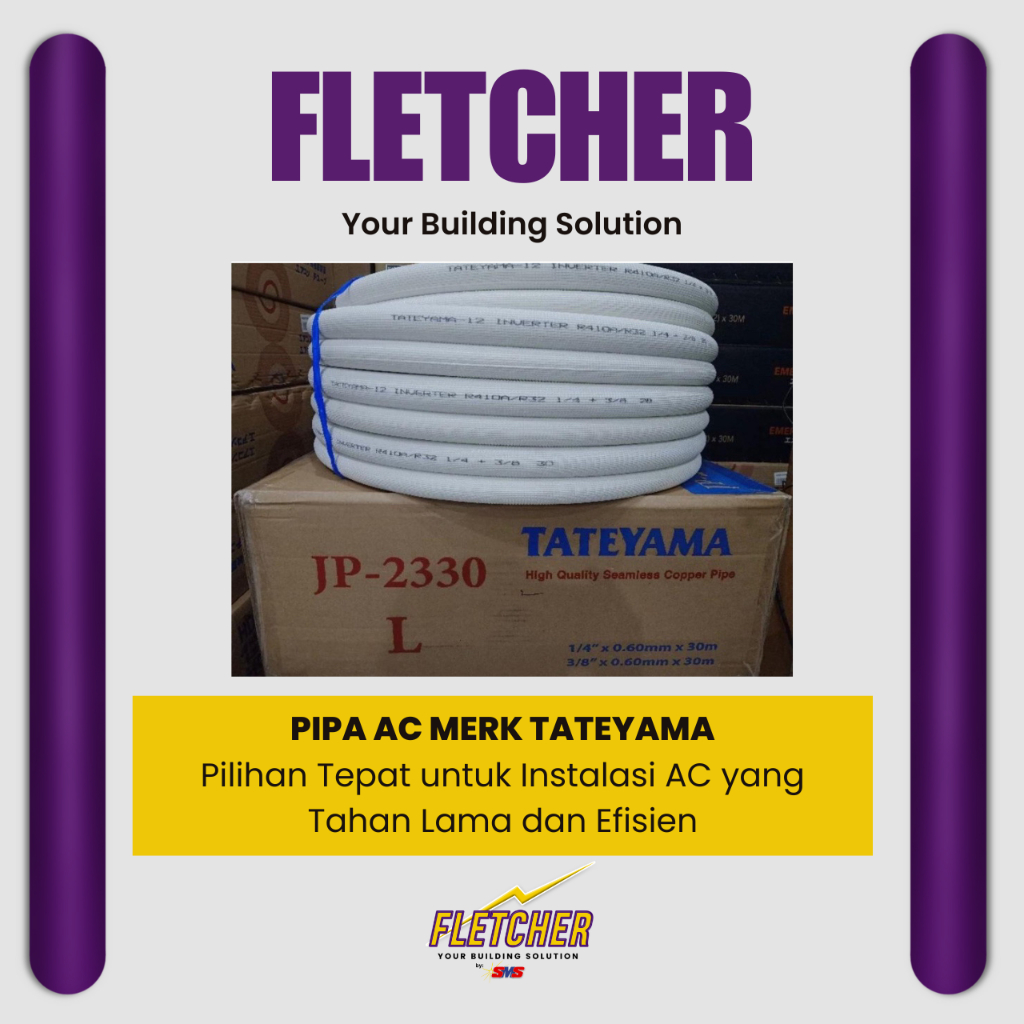 PIPA AC MERK TATEYAMA (Pipa Tembaga)