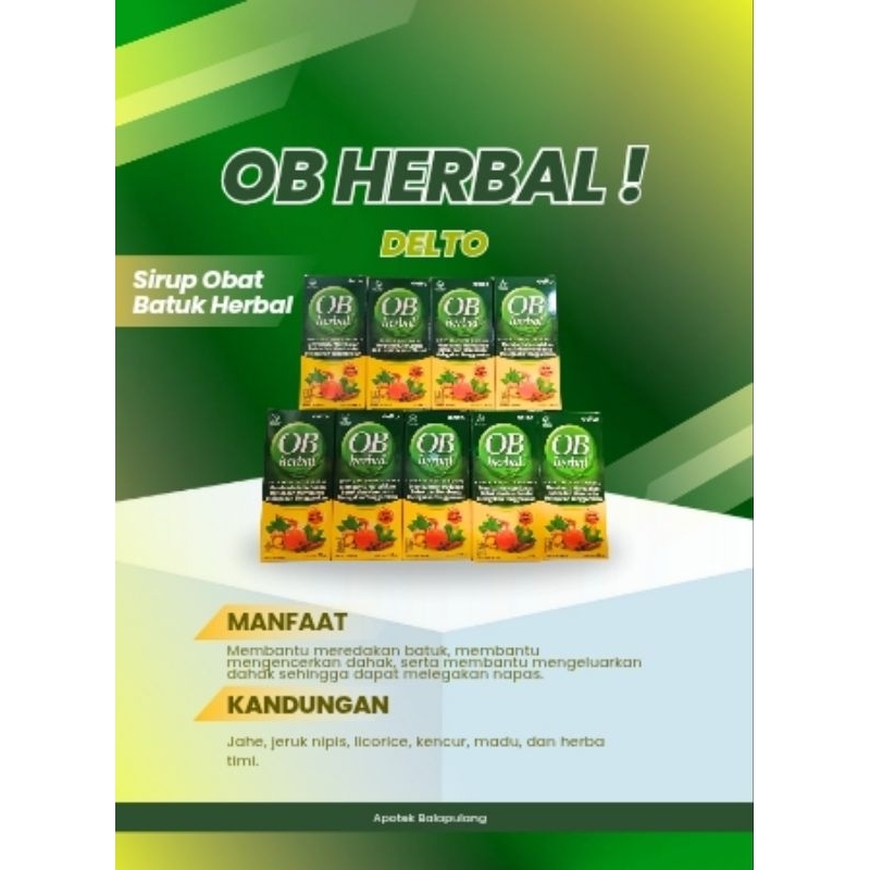 

OB Herbal 60ml & 100ml perbotol