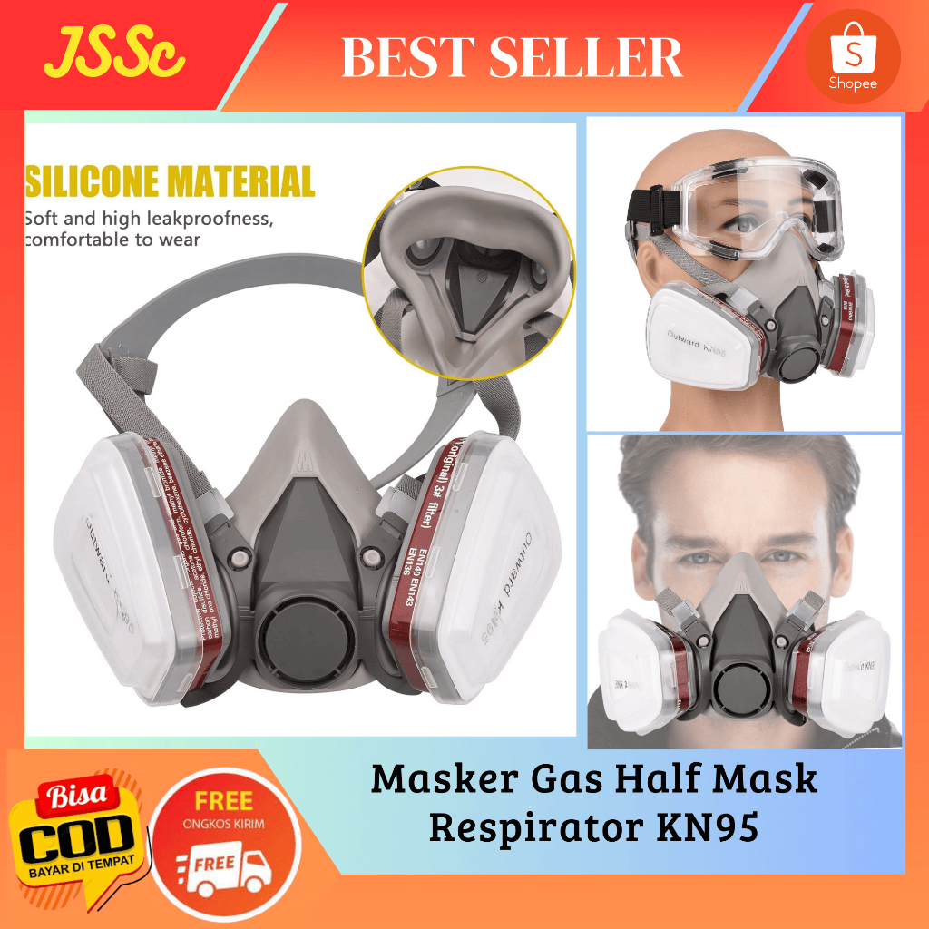 Masker Gas Respirator KN95 / Masker Gas Respirator / Masker KN95 / Masker Debu