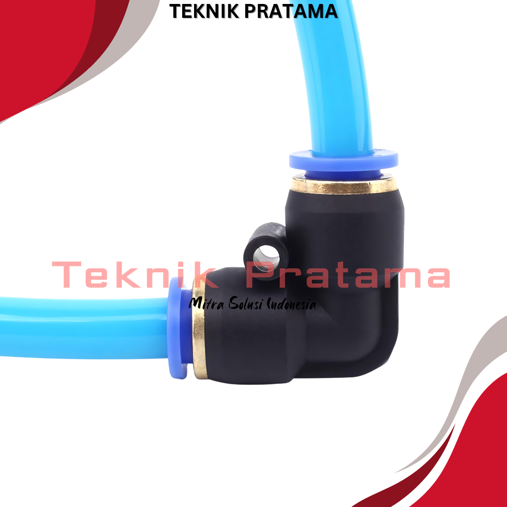 PV 12 FITTING ELBOW PNEUMATIC SELANG 12 MM X 12 MM /