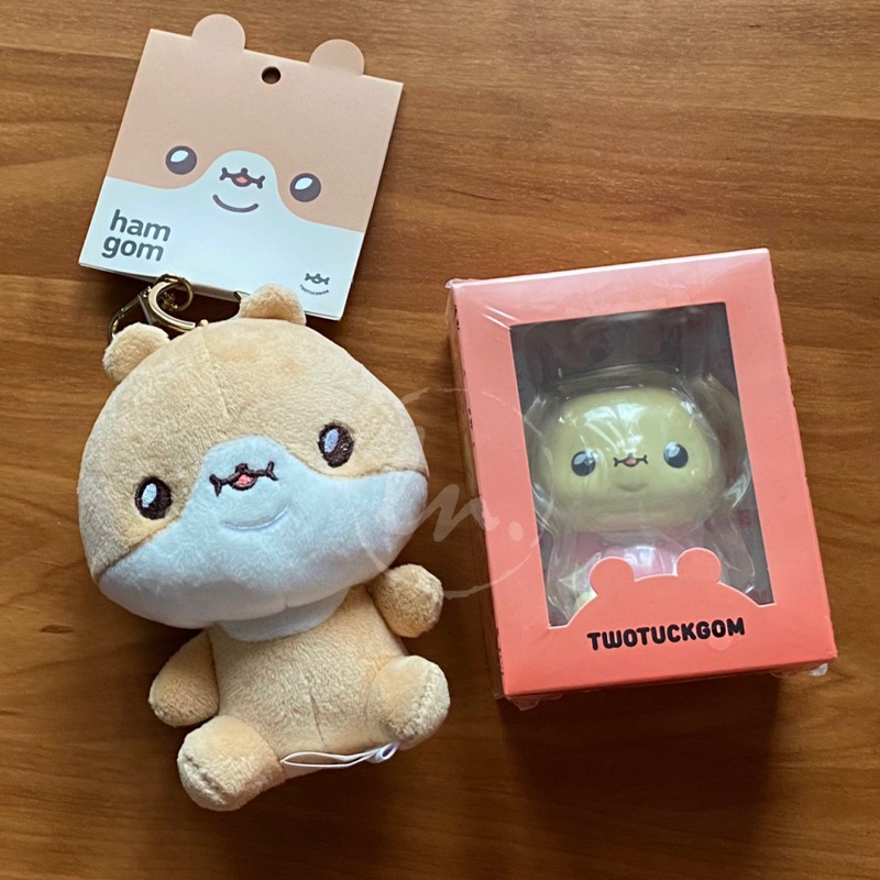 MONSTA X TWOTUCKGOM PLUSH KEYRING HAMGOM & MINI FIGURE BEBEGOM (KIHYUN / WONHO)