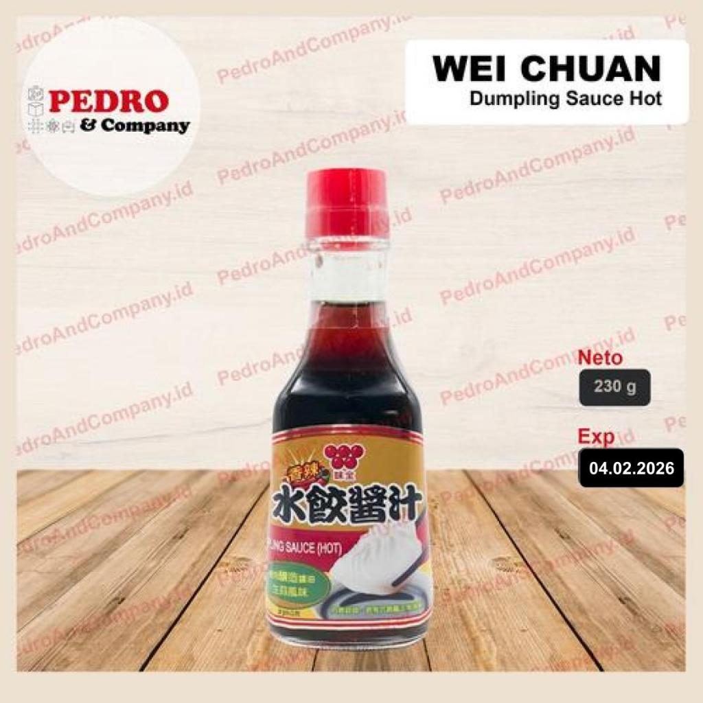 

Wei chuan dumpling sauce HOT kecap kedelai asin untuk pangsit 230 gr