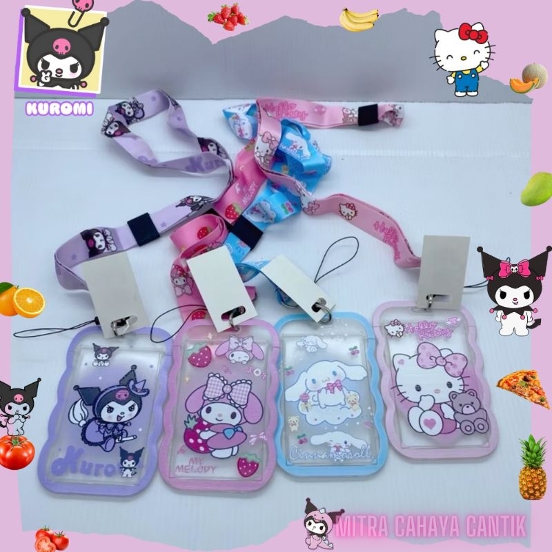 

Gantungan Kartu Name Tag Lanyard / ID Card Holder Premium / Card Holder Sanrio / Gantungan Kartu Nama / Tali ID Card / Tempat Kartu ID Card