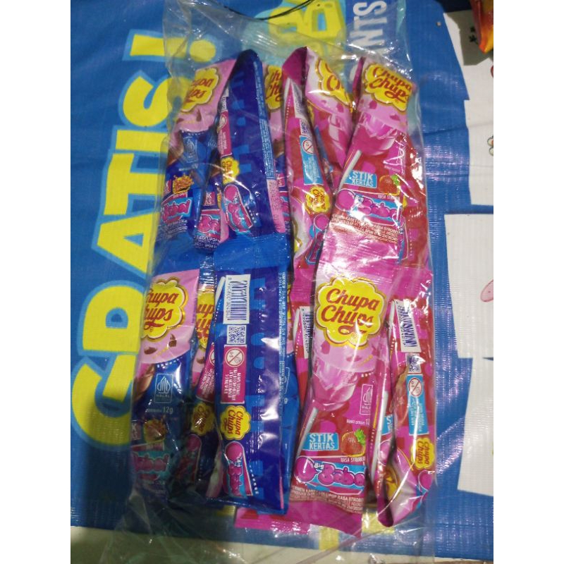 

PERMEN LOLYPOP RENTENG ISI 24X12g CHOPA CHUPS FILLI GUM