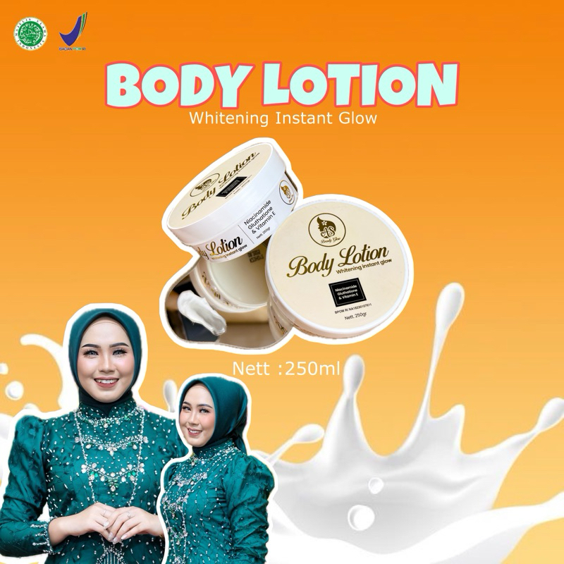 [DOSTING] Whitening instant glow body lotion 250ml