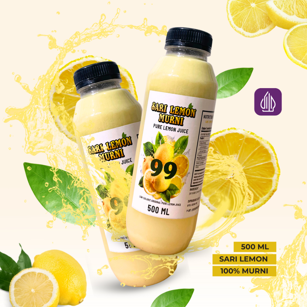 

Sari Buah Lemon 99 Fresh 100% Asli 500 ML