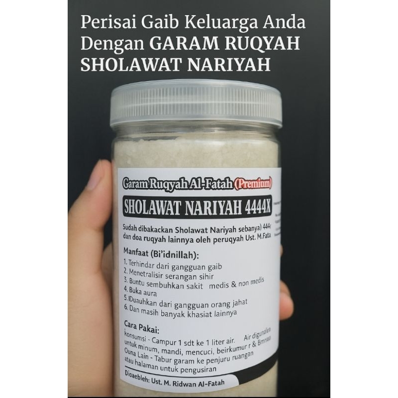 

Garam Sholawat Nariyah Kemasan Toples 1 Kg