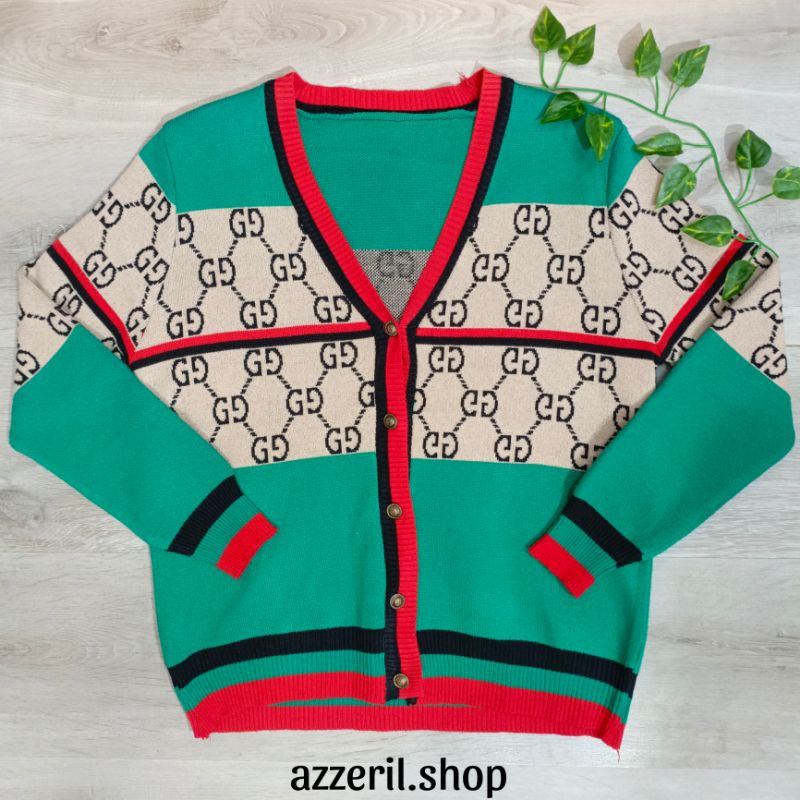 Outer Sweater Wanita - Sweater Rajut Kancing Wanita