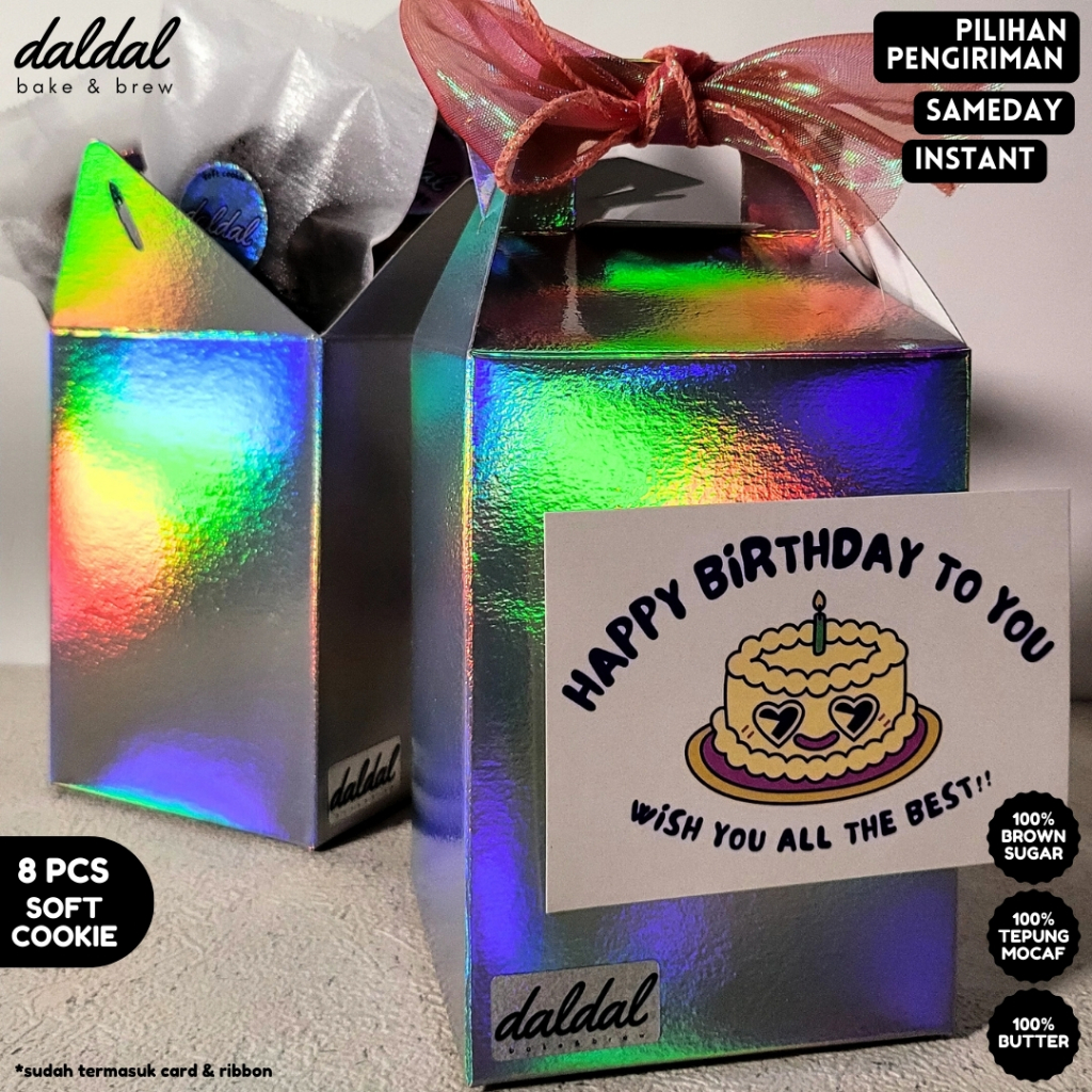 

8 pcs soft cookie daldal hampers birthday gift medan