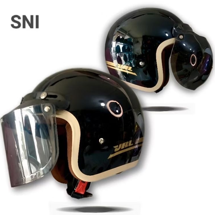 Helm Bogo Klasik Dewasa VRL List Krem