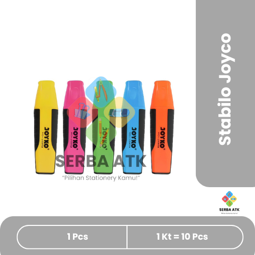 

[1 pcs] Stabilo/Highlighter Joyco biru, hijau, kuning, orange, pink penanda buku