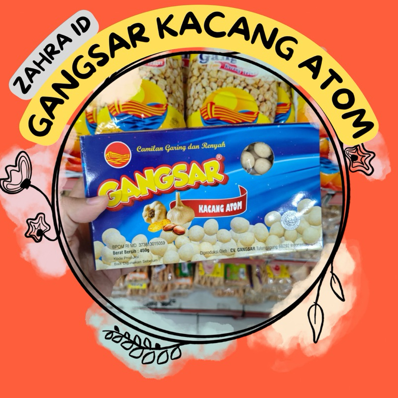 

450GR GANGSAR KACANG ATOM / KACANG TELUR / KACANG PANGGANG ALA BANGKOK - GANGSAR ASLI TULUNGAGUNG