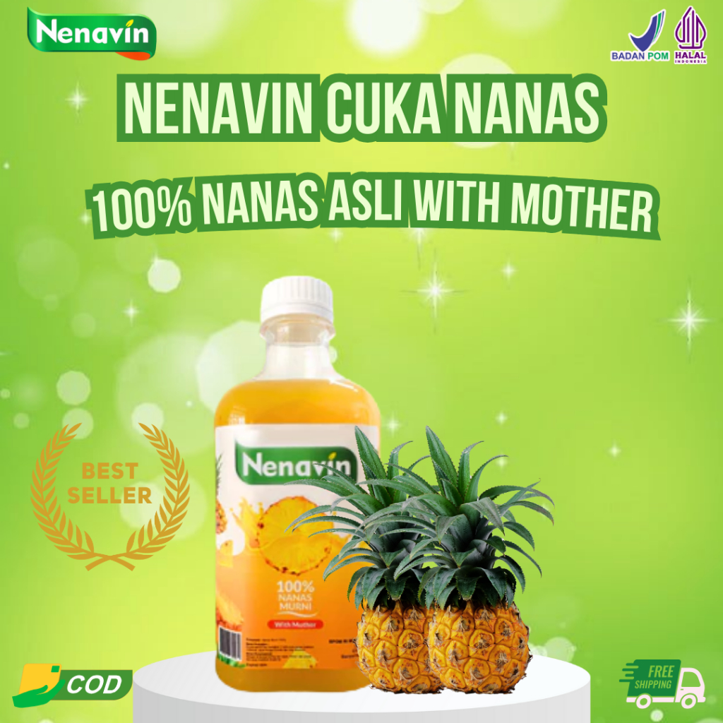 

Cuka Nanas with Mother Nenavin Multivitamin Sehatkan Tubuh Kontrol Gula Darah DIaebetes Kolestrol dan Asam Urat Halal Bpom COD 300ml