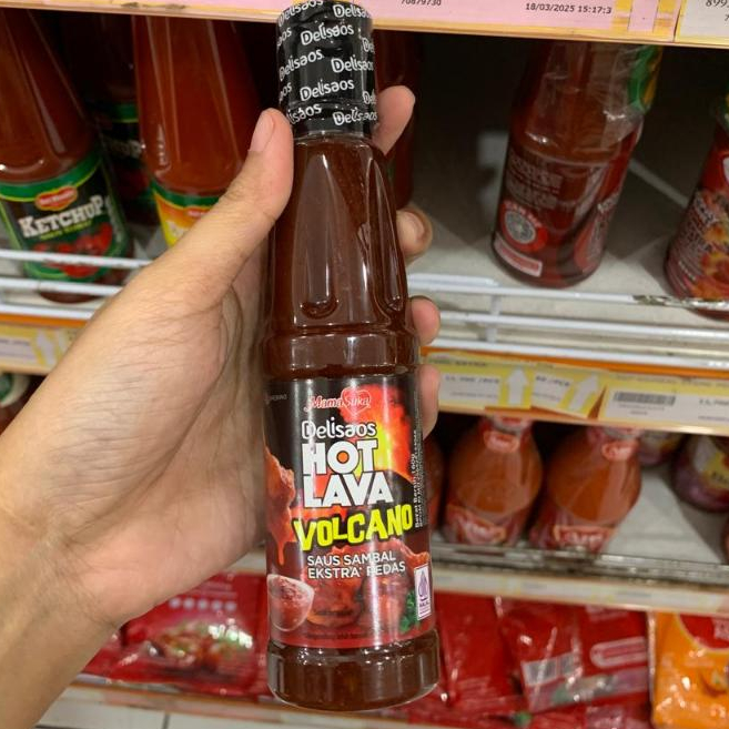 

MamaSuka Delisaos Hot Lava, Saus Sambal Pedas 160gr