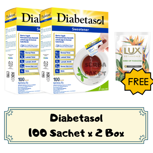 

Diabetasol 100 sachet x 2 Box