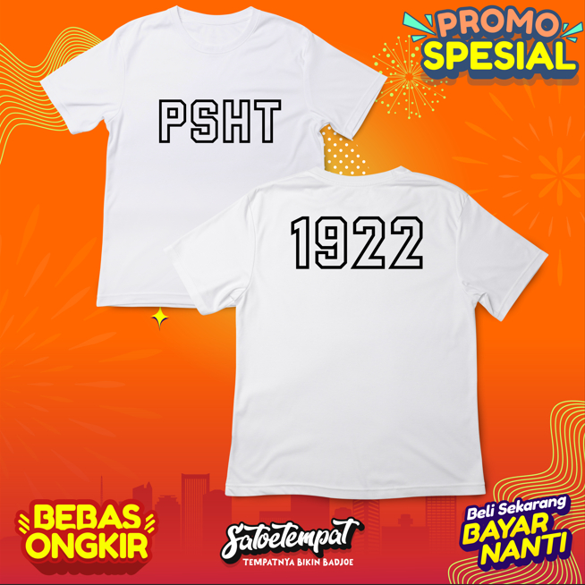 Kaos-Tshirt PSHT 1922 Persaudaraan Setia Hati Terate Perguruan Silat Madiun Indonesia PSHT Pusat Mad