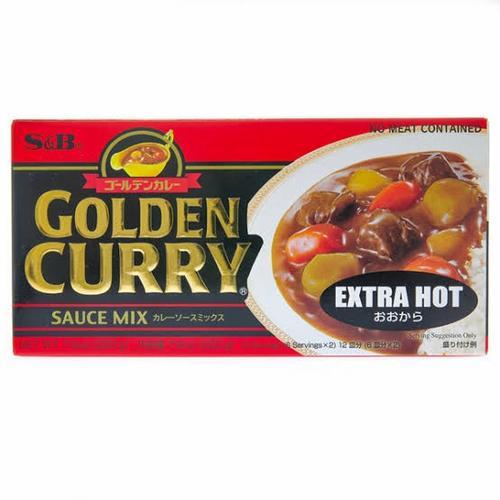 

S&B GOLDEN CURRY MIX EXTRA HOT 220 GR 0030730