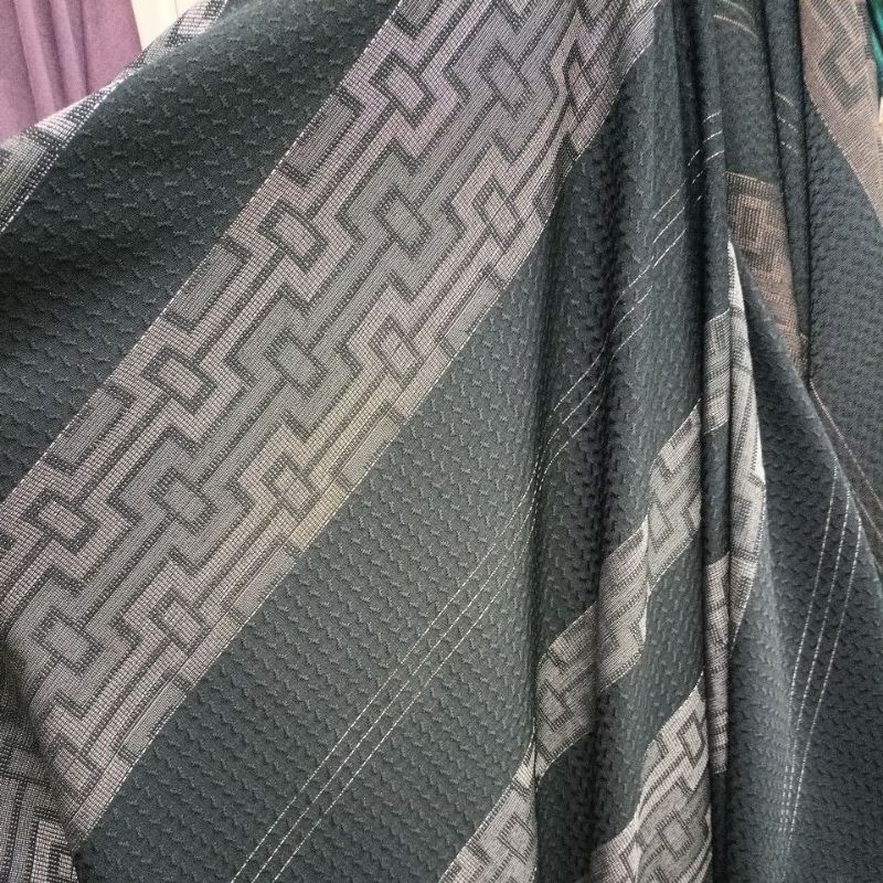 kain Hikmat jetblack motif bidang kain 1.60cm