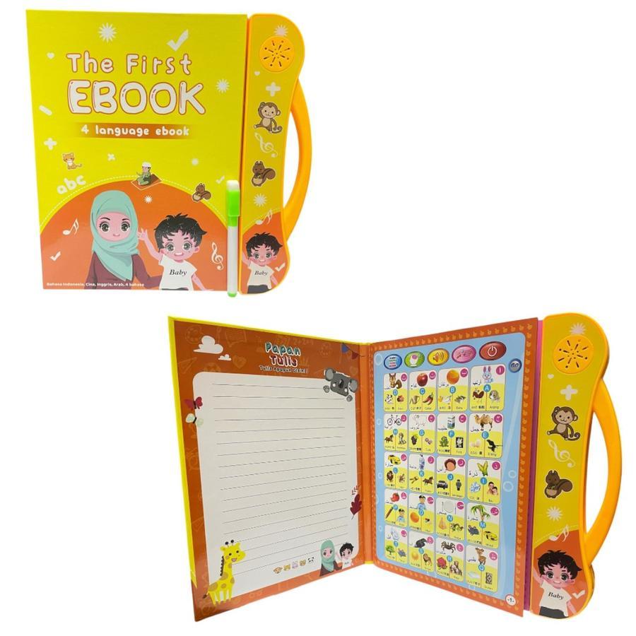Buku Anak Elektronik | Buku Pintar Elektronik 4 Bahasa [Arab Indonesia Inggris Mandarin] | E Book Is