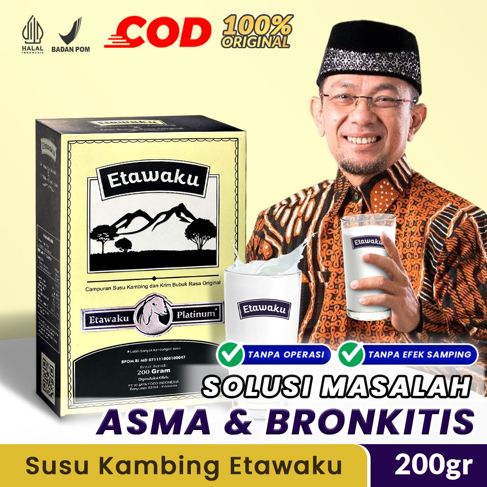 

ETAWAKU Platinum - Susu Etawa Original Atasi Sesak Nafas Nyeri Dada Pernafasan Asma Bronkhitis