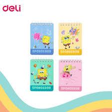 

DELI - NOTES SPIRAL / BUKU SAKU / BUKU CATATAN MINI LA7100 SPONGEBOB A7 ISI 100 SHEET 75X102 MM