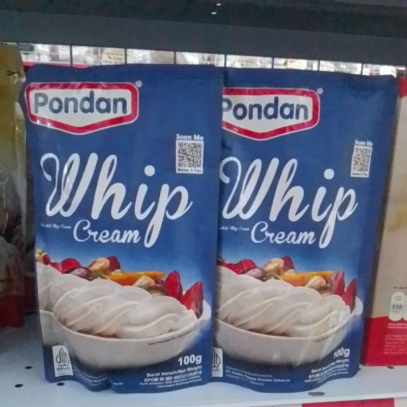 

Pondan Whip Cream 100 gram