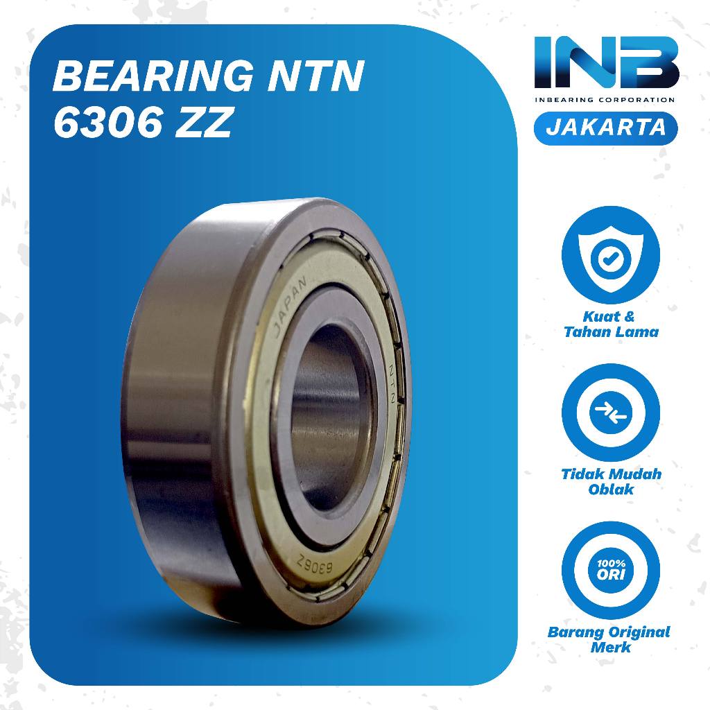 Laker Bearing 6306 ZZ NTN Bearing Pompa Air Ns 100 Bearing Gardan Quick G 1000 Boxer Original NTN IN