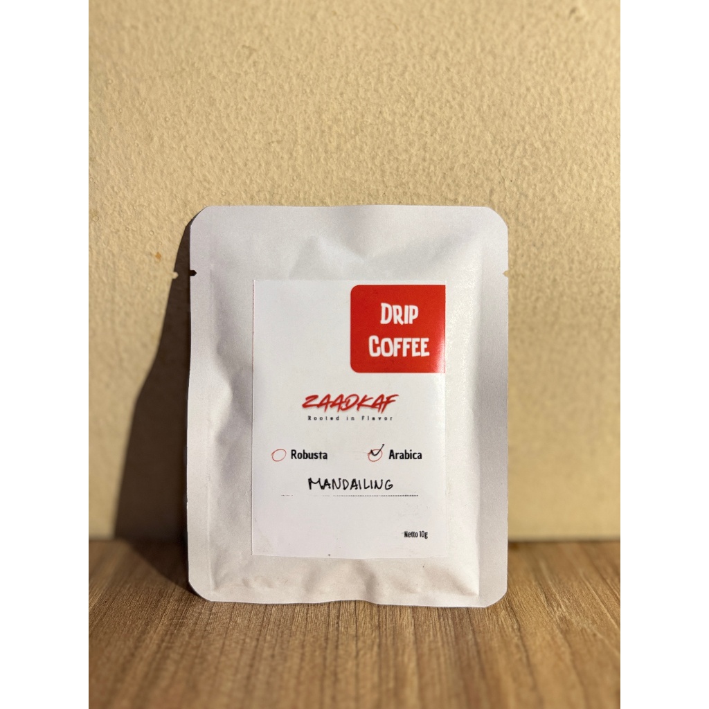 

ZAADKAF Drip Bag Coffee - Arabica Mandailing - Simple Coffee - Seduh dalam 1 Menit